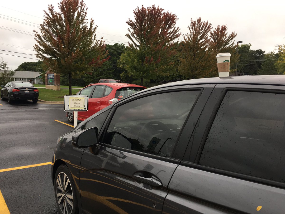 AmandaStrickler's tweet photo. Starbucks and STAR parking for the 🌠 Teacher of the week 🌠 thanks to my kiddos and @DzikMichelle for appreciating me. #bhsd38 https://t.co/TzL3hxJaZE