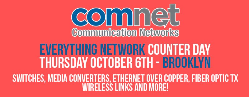 BROOKLYNSUPPLY's tweet photo. "Everything Network" Counter Day with Comnet on Thursday October 6th at our Brooklyn store on Nostrand Ave. #Network https://t.co/zj00OBb7GU