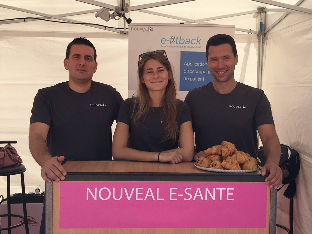 Nouveal_sante's tweet photo. Alors que @m_ponderant rentre de #AFDS2016, nous sommes sur le #VillageSanté #RunInLyon pour vous parler #RRAC #Esanté avec #efitback 🏡🏥 https://t.co/gjVEldNzOy