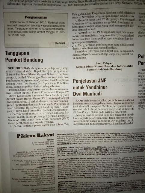 bomahermawan's tweet photo. Pemkot Bdg "Bohong ?" @kompascom, lihat Tanggapan Surat Pembaca di Koran PR hr ini, bilang hanya Ada pematangan lahan Vs Foto Real di lokasi https://t.co/MrUrzKJ1jl