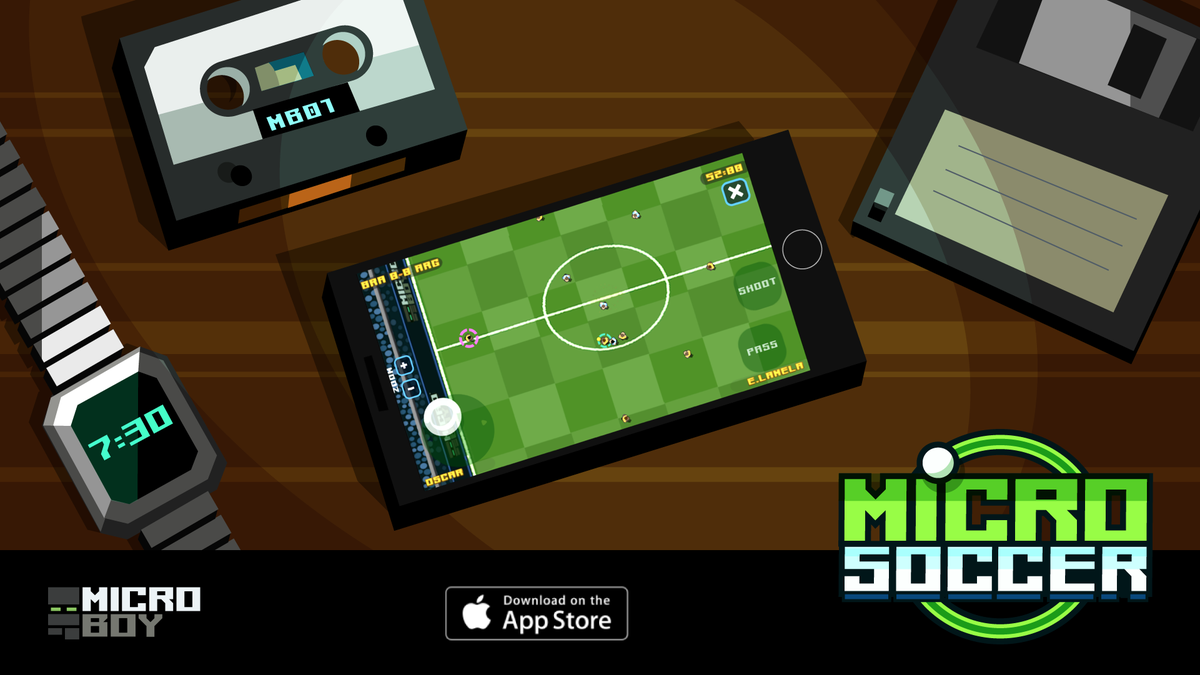 micro_soccer's tweet photo. Fancy a kick-about!? :) MicroSoccer out now FREE on iOS
https://t.co/MEnmHcXB8D #microsoccer #retro #IDRTG #indiedev #gamedev #microboy https://t.co/JDUbJsTYb7