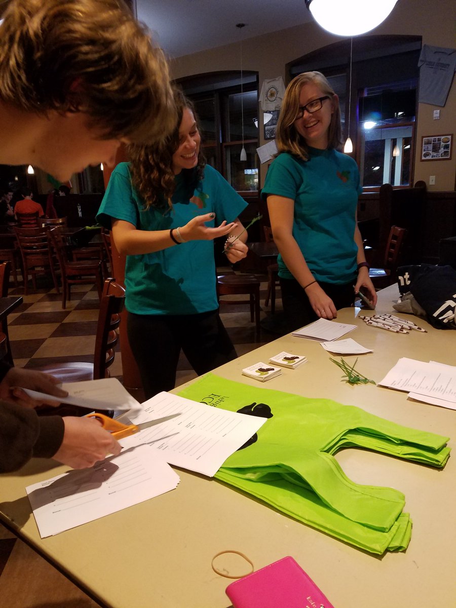 mhofftweets's tweet photo. Eco-Reps preparing for trivia night #LUJ24 https://t.co/2sbpc1XsI7