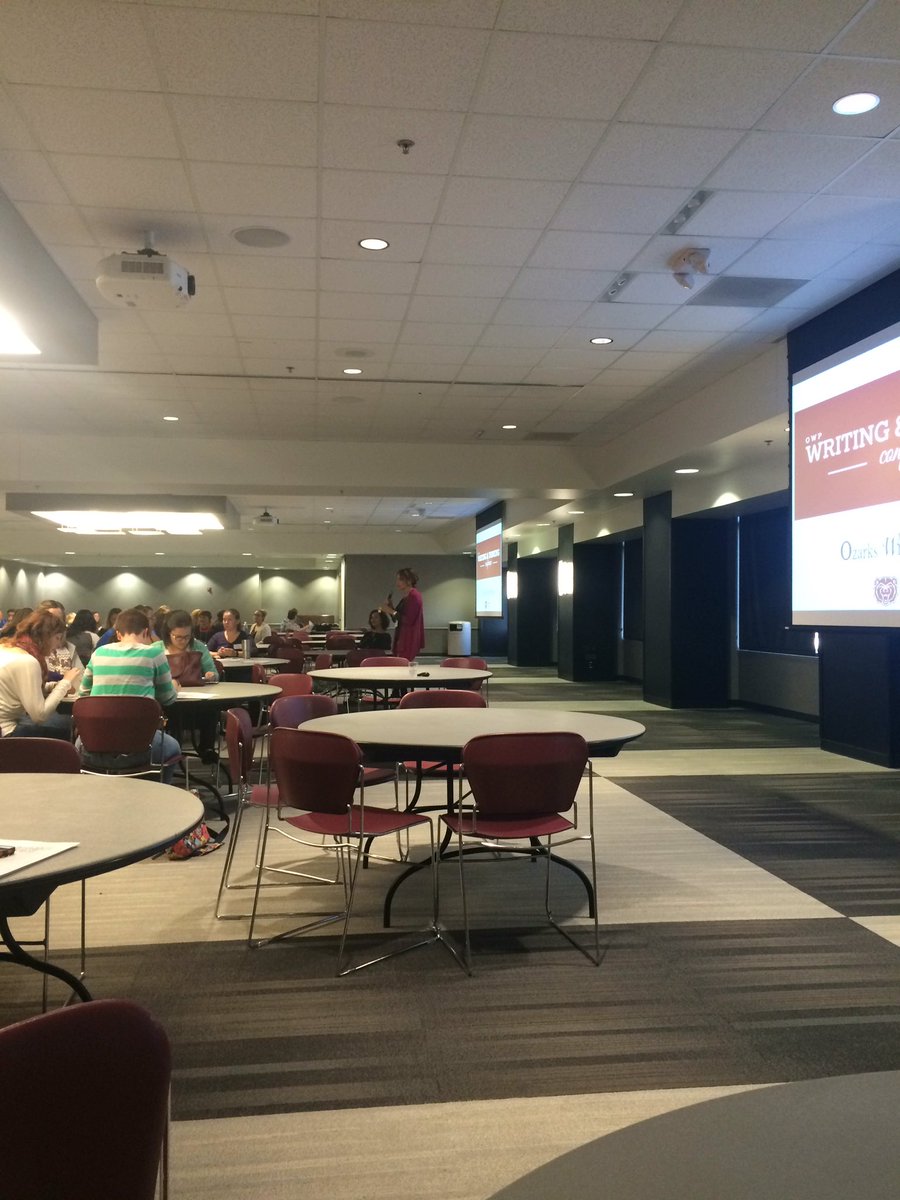 DrGTeague's tweet image. Amy Knowles kicking off @OzarksWP #writingthinking