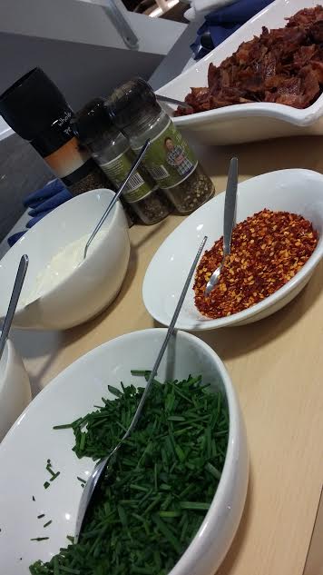 Props to the FFF team for finding a soup recipe that required a whole bottle of #gin in the recipe. Added thanks to <a href="/crustycorner/">Crusty Corner Bakery</a>. Hic.