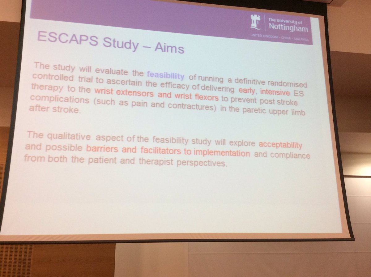 CharlieChung90's tweet photo. #SSNP16 existing electrical stimulation research and the purpose of ESCAPS. https://t.co/dmAcAFKqKh