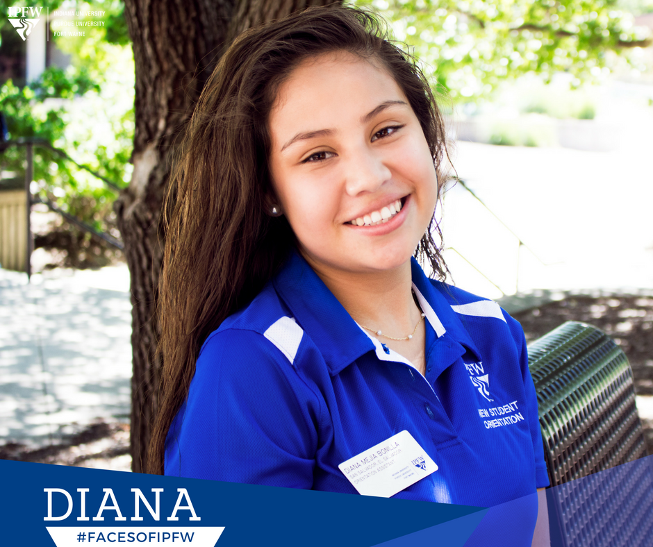 purduefw's tweet photo. "I’ve met people here that I know I’ll stay in touch with forever." — Diana Mejia Bonilla, junior, #Healthcare Administration #FacesofIPFW https://t.co/Hvr0hVj4EJ