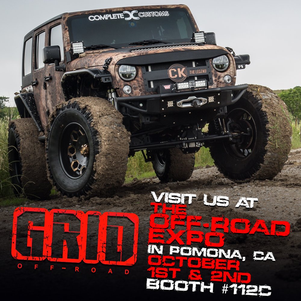 GRID_OFFROAD's tweet photo. Come by tomorrow to the @OffRoadExpo to check out our wheels and rigs #GRIDOFFROAD! https://t.co/dWCNGvsGxJ