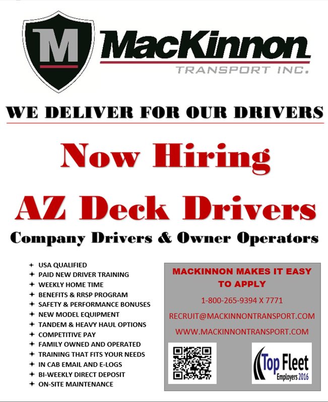 MacKinnonTrans's tweet photo. Start your Career with MacKinnon Today! https://t.co/q3jdL064wK