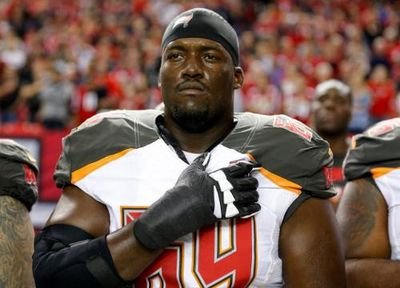NFLPA's tweet photo. Congrats to #NFLPA Week 3 #CommunityMVP @KevinPamphile64 for his work to launch STEM programs in Tampa &amp; Haiti! https://t.co/wgB64kXu7F https://t.co/izxzPsO14T