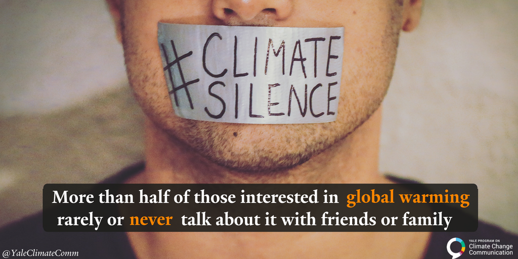 YaleClimateComm's tweet photo. Are you silent about #climatechange? https://t.co/QMkrq94Ma5 #climatesilence https://t.co/sKpzLla9DV