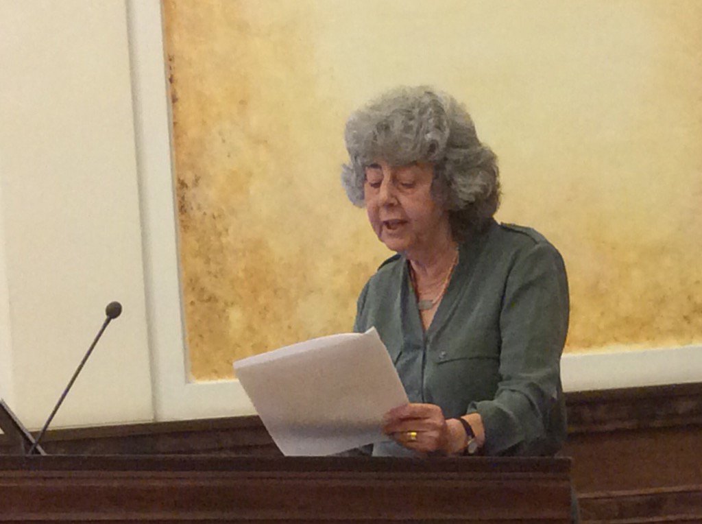 gazdpol's tweet image. Frances Stewart remembering her father Nicholas #Kaldor at #Corvinus University; lecture on inequality&amp;amp;sustainability