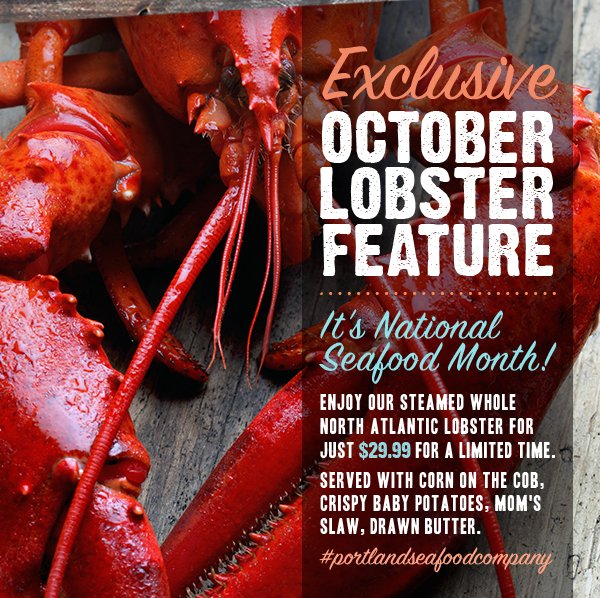 fish_joint's tweet photo. Enjoy delicious steamed lobster with the fixin's all month long for just $29.99! https://t.co/hEfJ76I7n9