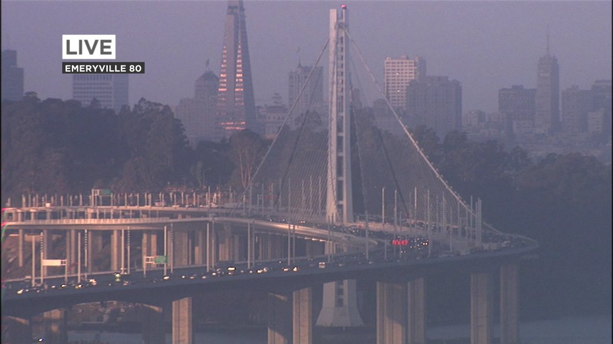 WB Bay Bridge moving much better now approaching TI, earlier vehicle fire has cleared.