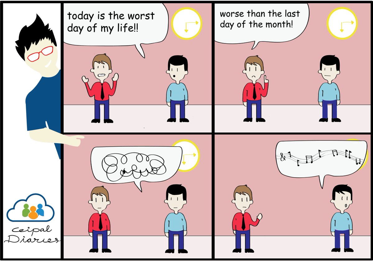 CeipalCorp's tweet photo. Oh, we feel bad if you are sad! It's Friday, time for fun and our Charlie has story to share! #CoolComic #Recruitment https://t.co/0TGZlq66q9
