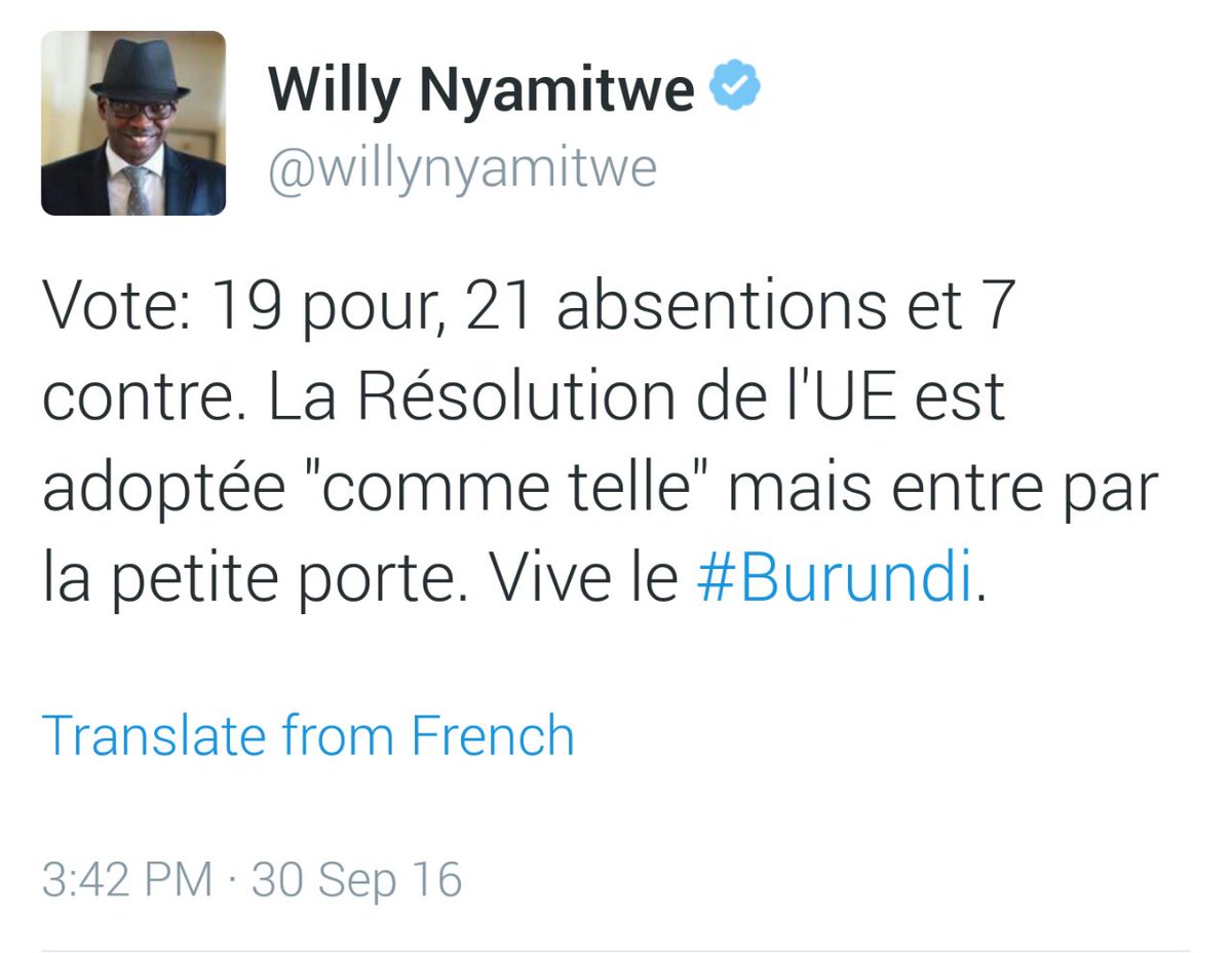 rugbob78's tweet photo. #Burundi Merci au #CDH33 pour le vote de la résolution qui devra réhabiliter les victimes de la barbarie au Bdi😂😂👇👇 https://t.co/9j2N1mmo61