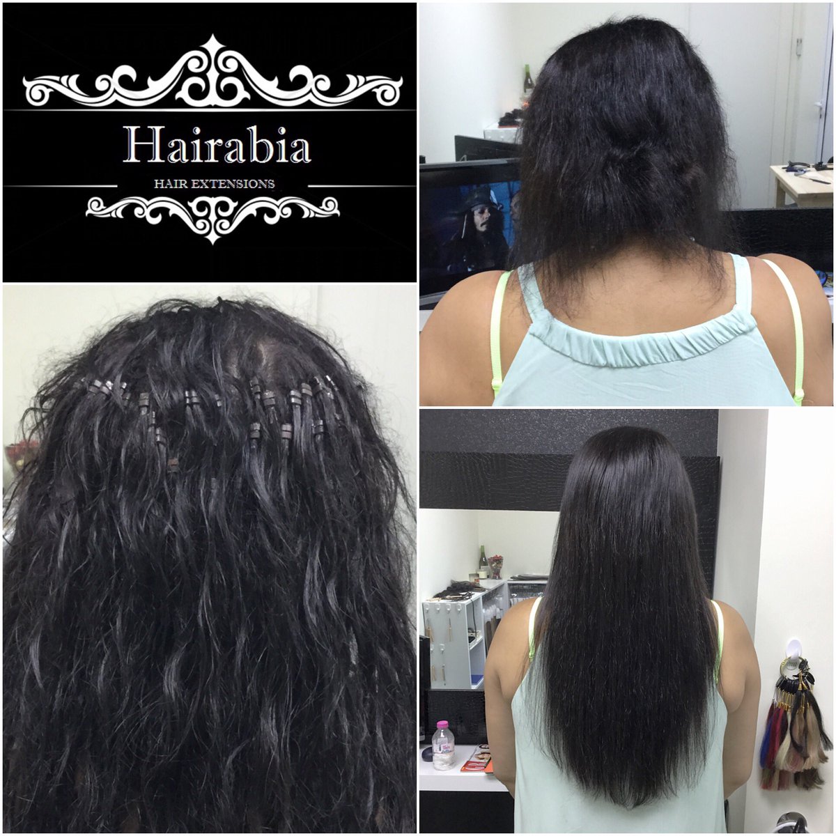 HairabiaHair's tweet photo. Transformed this gorgeous lady by removing her badly installed #MicroRingExtensions & fitting a head of #NanoRingExtensions #Flawless #Dubai https://t.co/DYfPwW7UtD