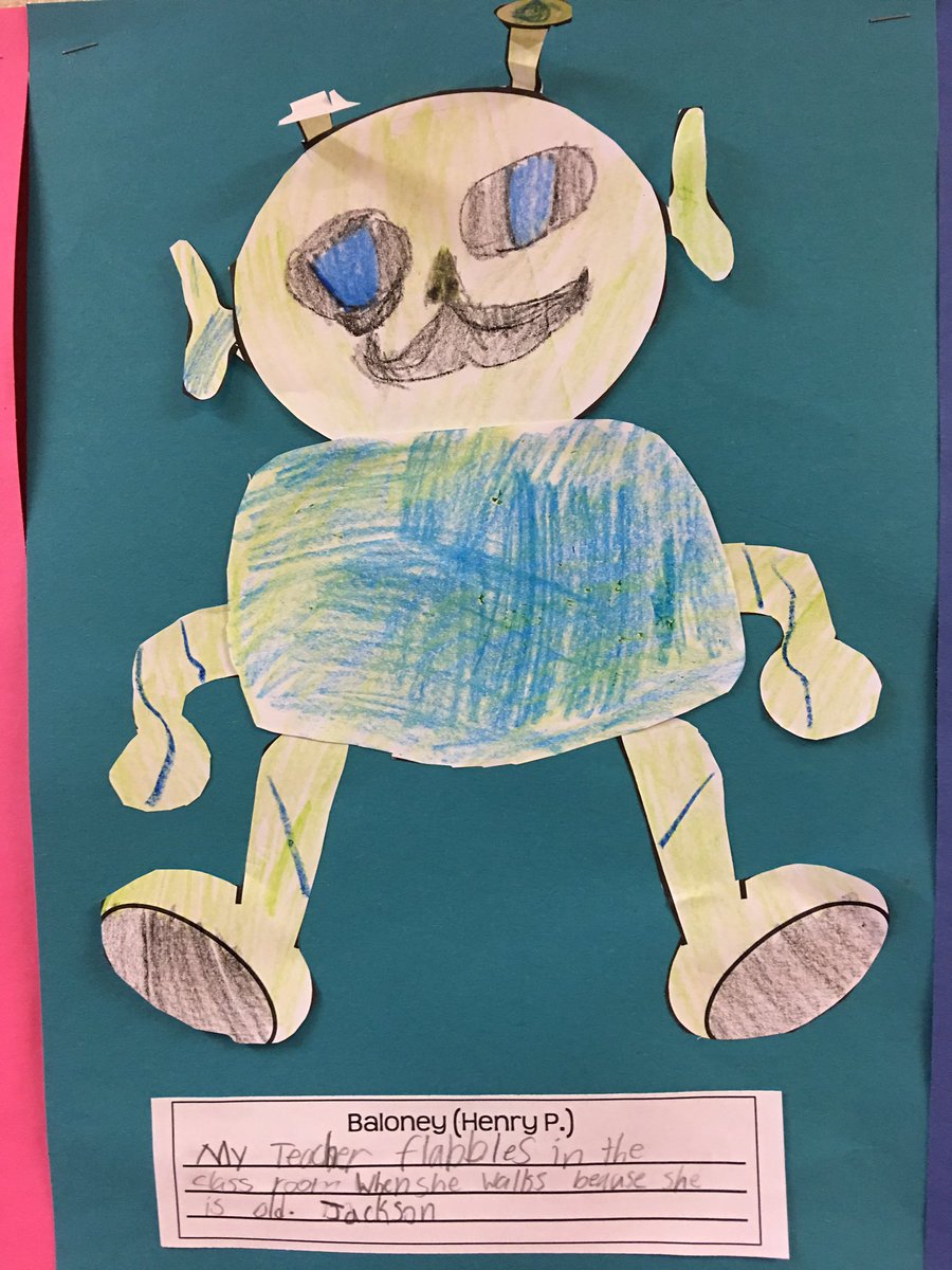 cogle2nd's tweet photo. Using context clues to figure out the alien word "flabble."  His sentence made me smile. #MCLeads https://t.co/fZqa5naQtJ