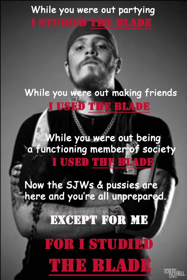 toiletovhell's tweet image. Shining studies THE BLADE. #edgemasters