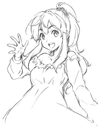 今日読んだジャンプのLegacyって読切の一華ちゃんが可愛かったので思わず描いちゃった。好きな絵柄なので毎週ジャンプで見られるようになったら嬉しいんだけども。 