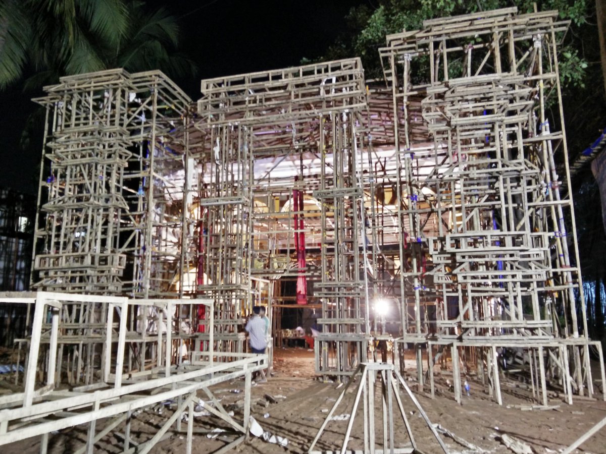 mcamalad's tweet photo. Sneak peek into our Puja Pandal. Work is in full swing to get it ready for the grand opening on 6th October!!
#DurgaPuja #Durgotsav https://t.co/pw6lDT85ku