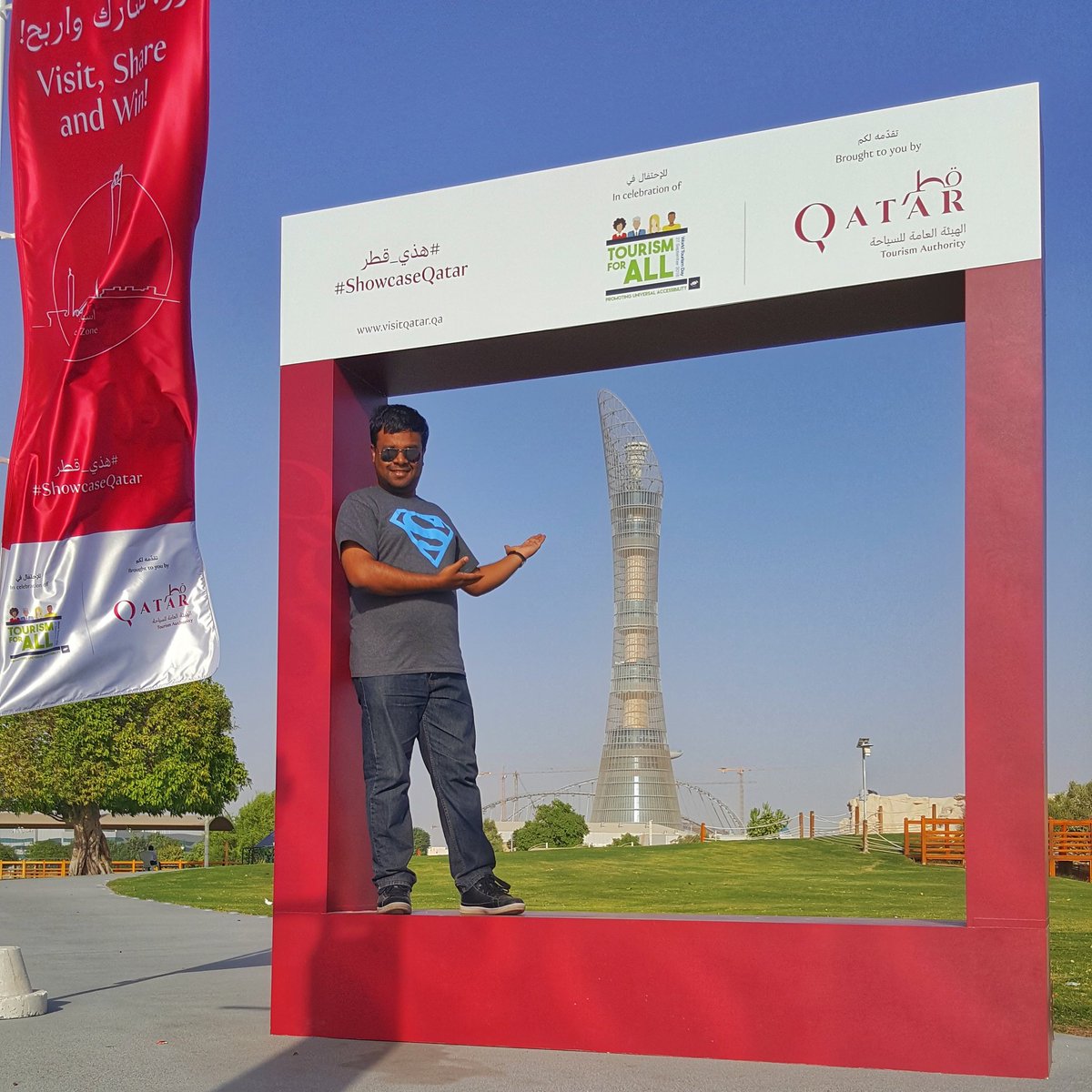 acepilotkhan's tweet photo. Fifth stop on the #ShowcaseQatar trip to discover #Qatar and it's tourist attractions. "The Torch Doha"
#QTD16 #WTD16 #Doha #SeeMyCountry https://t.co/3T3eSOhdtL