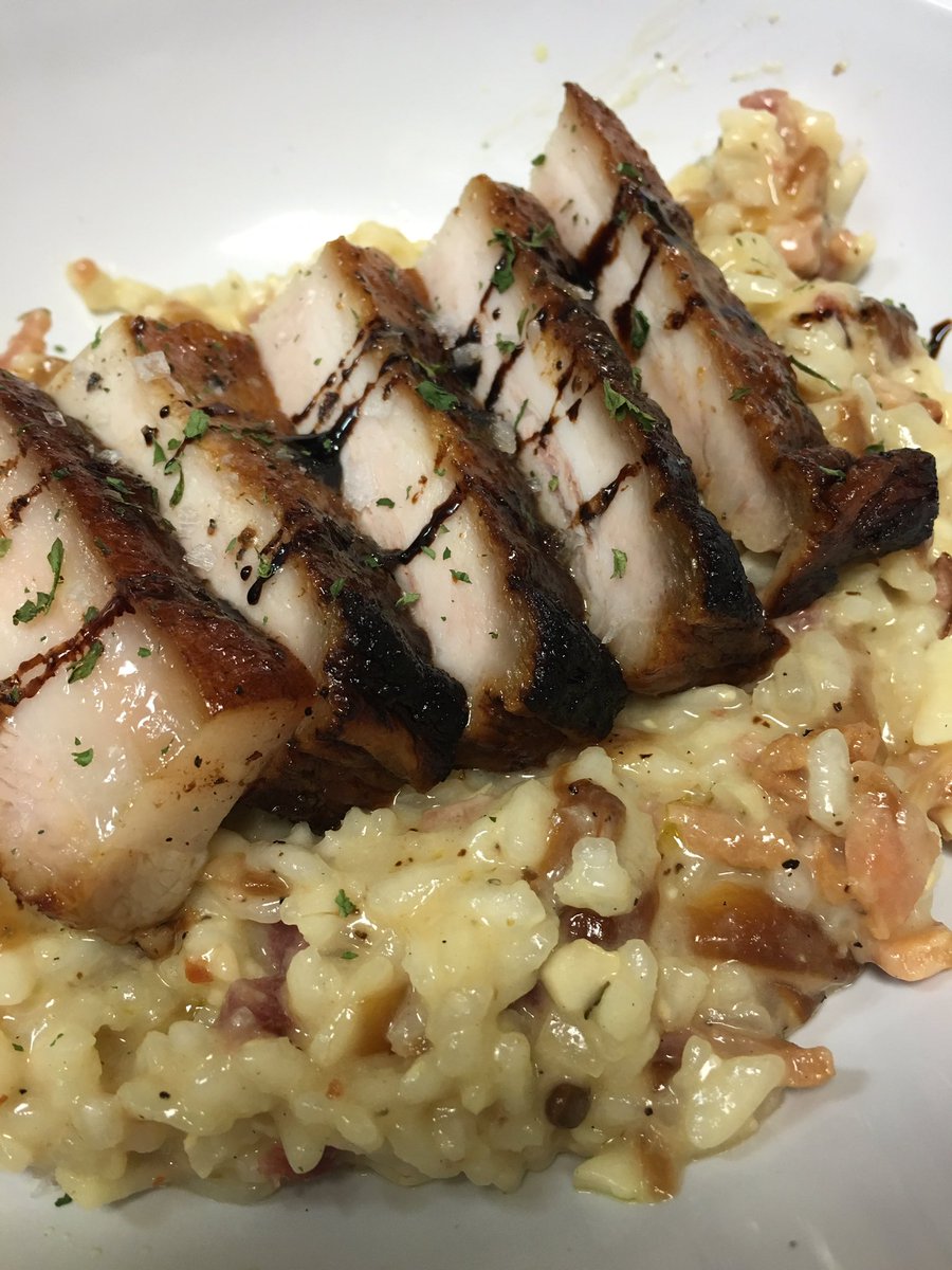 Seasonal menu starts today! Truffle risotto with pork belly! <a href="/KeepItLocalOK/">Keep It Local OK</a>