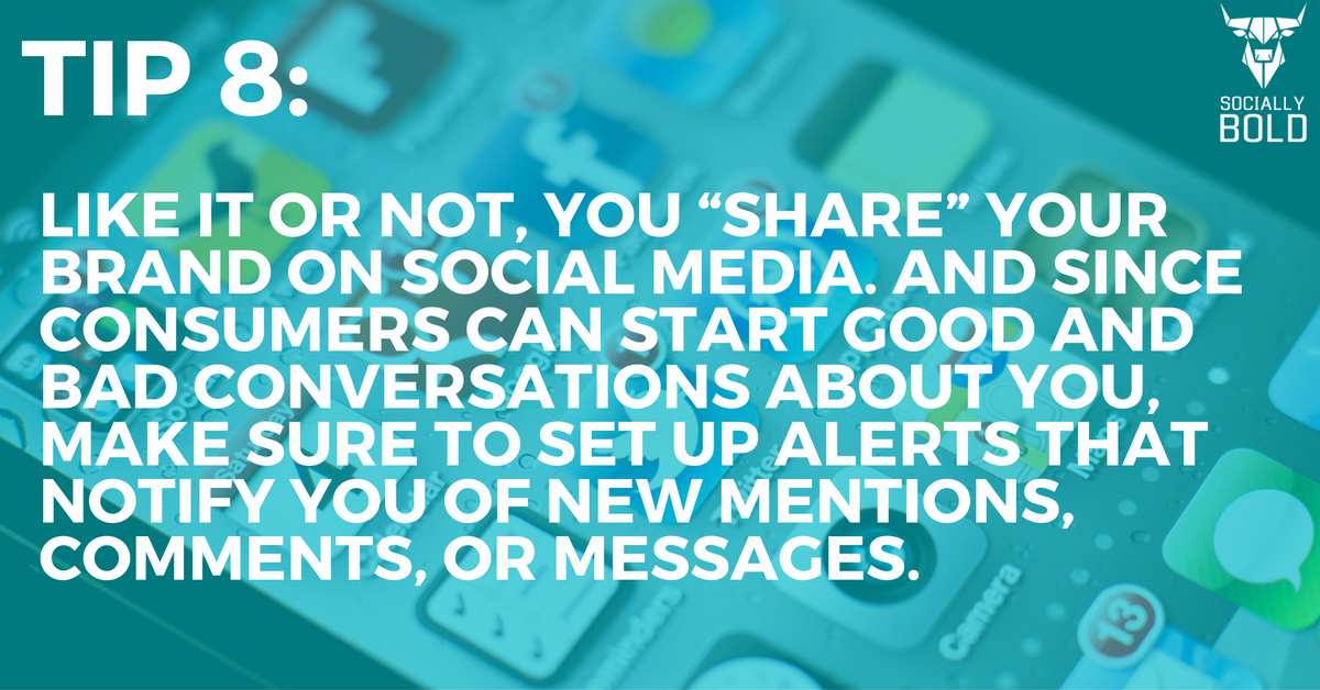 sociallyboldjax's tweet photo. Make sure you know when people start conversations about your brand online, whether good or bad. #boldtip https://t.co/yc2I8Xl4XH