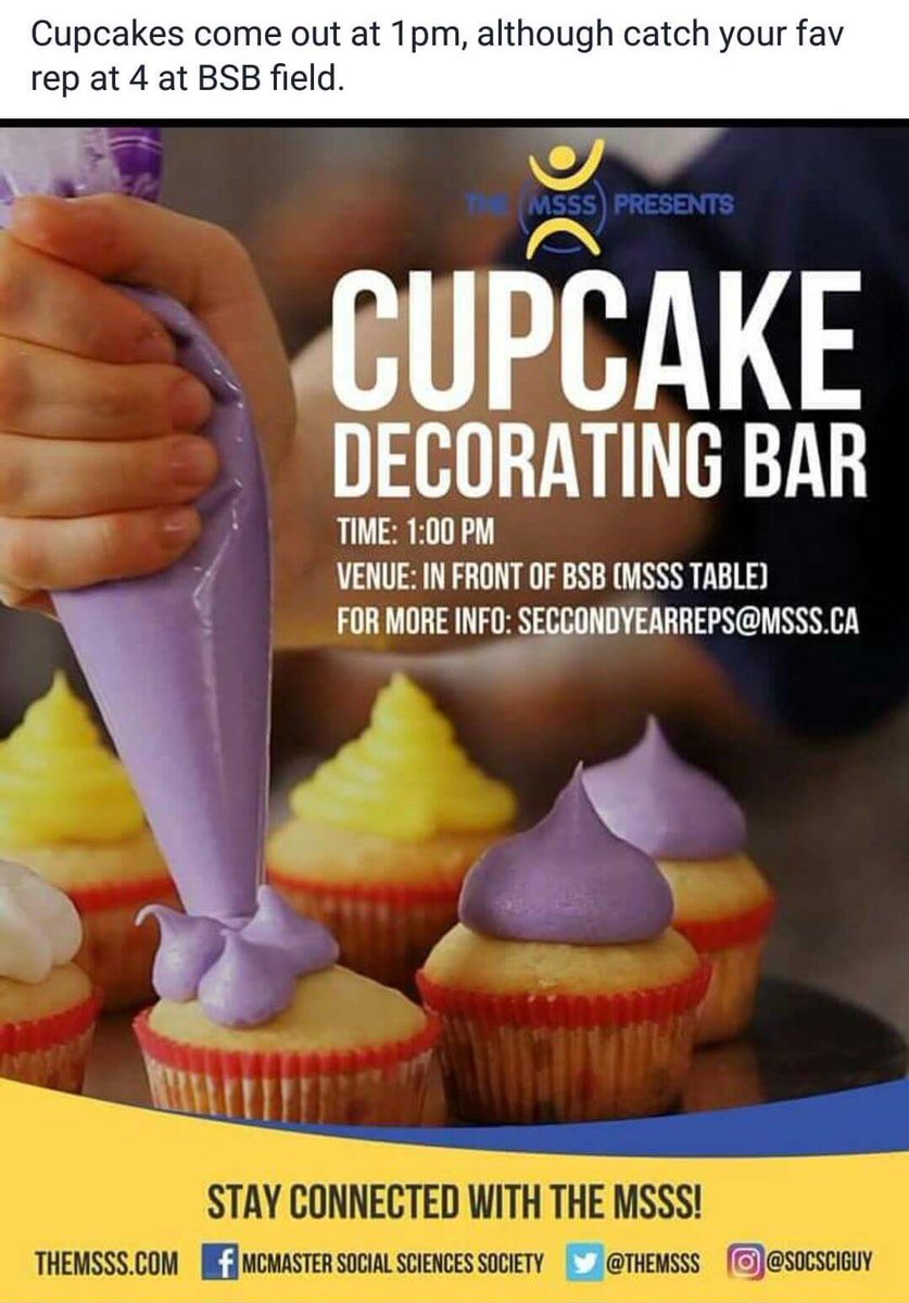 nolunchm's tweet photo. Free cupcakes on BSB field in half an hour! https://t.co/7snjeFpea9