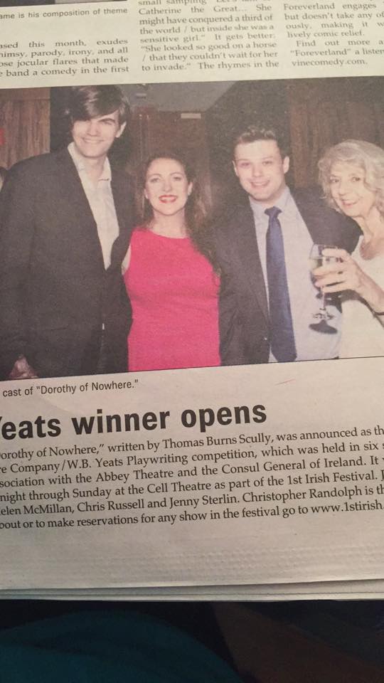 DorothyNowhere's tweet photo. And @DorothyNowhere is in the @IrishEcho! Huzzah and hurrah!

Come see us! Tix: https://t.co/4HcAemWxP6 https://t.co/ZcQhi19V71