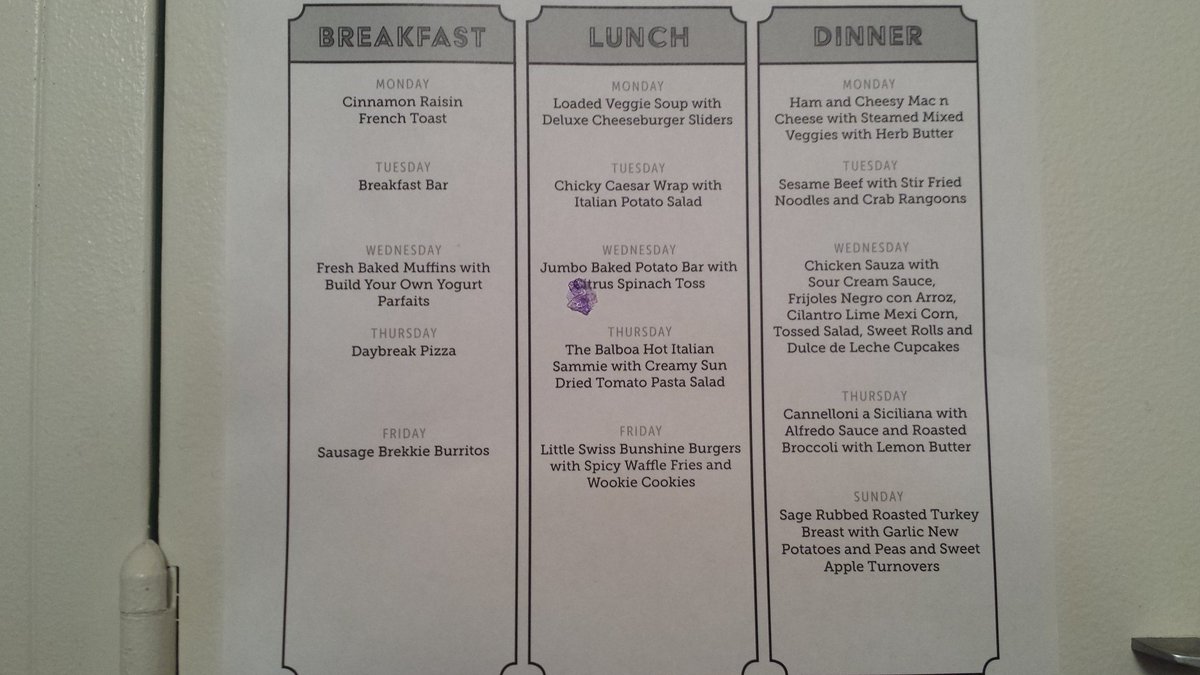ChefT66502's tweet photo. Menu for next week ladies! @KSU_Theta #ChefToriForPresident https://t.co/84BldBjov4
