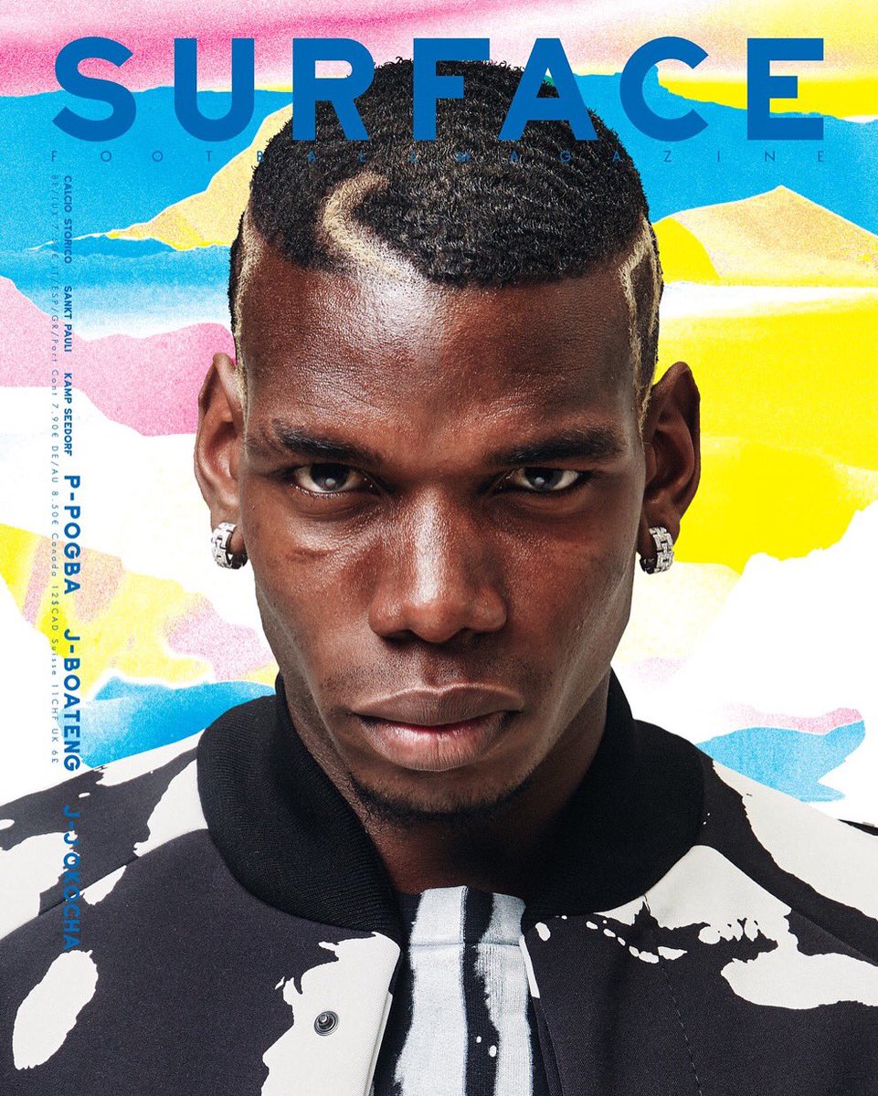 paulpogba's tweet photo. Merci Surface 👊🏿 thank you Surface magazine @Surface_Mag https://t.co/qTjgMKzRqH