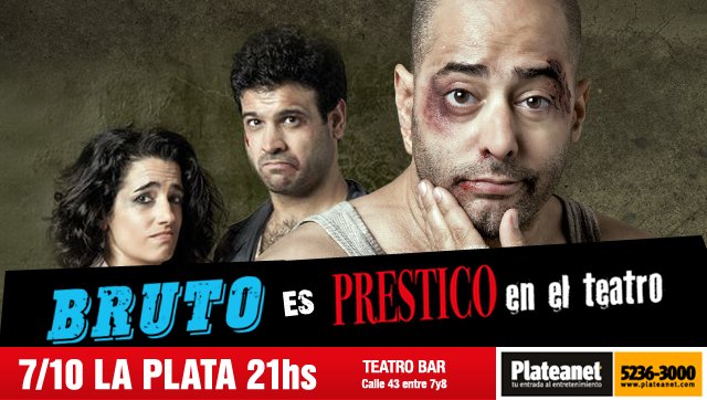 SerBruto's tweet photo. #Préstico en Teatro Bar #LaPlata! @sebapresta es #BRUTO, Fecha Única > https://t.co/lvKCJduGSN https://t.co/p3rY0l2MsD