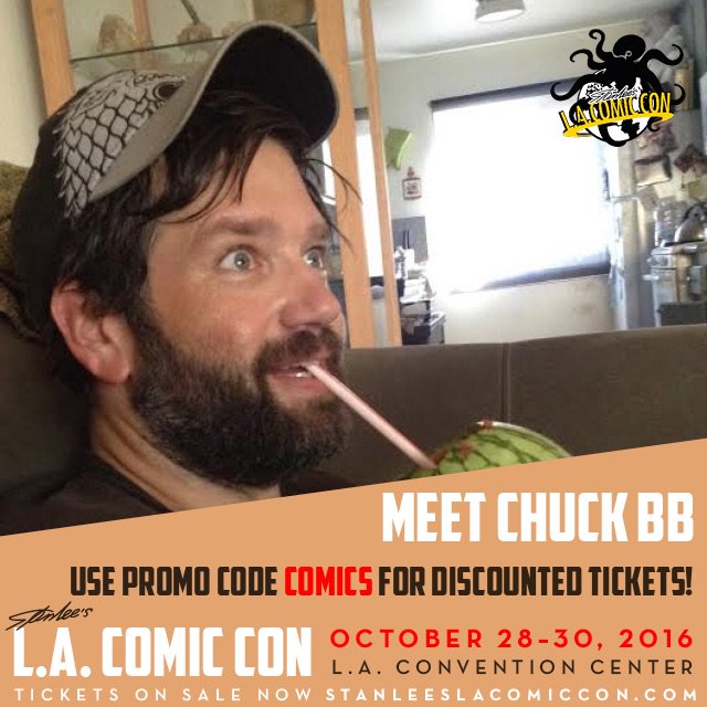 cherry_LA's tweet photo. @chuckbb @StanLeeComicCon convention this year is coming up in late October! #chuckbb #LAComicCon #StanLee https://t.co/Zl10fSenTc