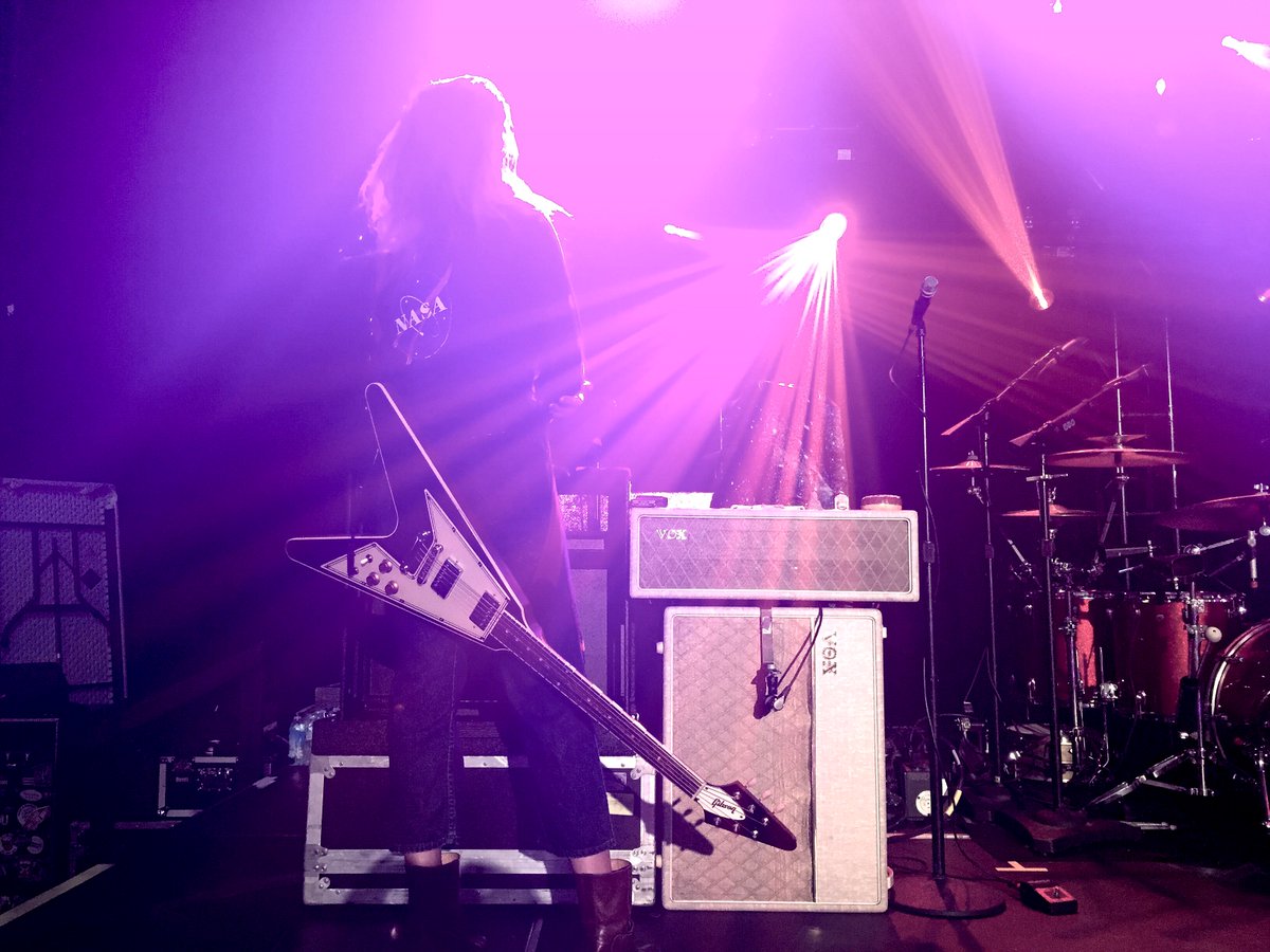 VOXamps's tweet photo. "Partnering my Flying V with the AC30 takes my tone to galaxies I would have never imagined!” - @gracepotter https://t.co/plb1hZRjWd