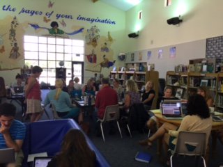 Hardworking Cardiff Schools teachers engaged in Google Apps For Education collaboration during our district early release Wednesday