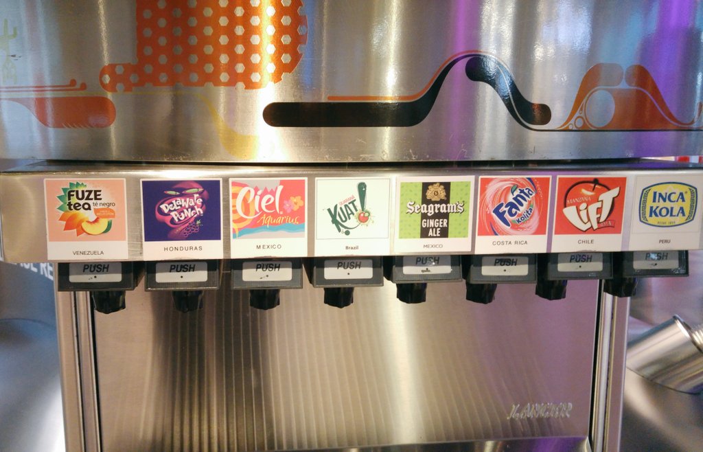 enriccarrion's tweet photo. At @worldofcocacola my stomach has now a cocktail of all these exotic flavours #nukebomb? https://t.co/gXMnjVLi91