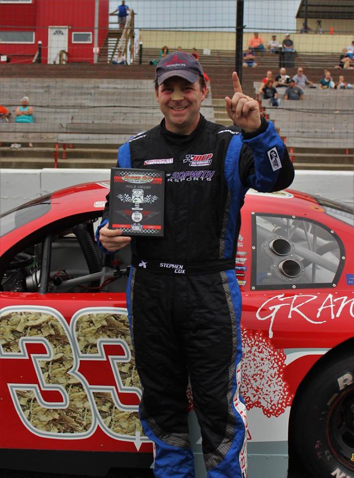 SopwithTV's tweet image. PR - #tb to Stephen setting a #newrecord at #MidvaleSpeedway!! #poleposition #autoracing #stockcarracing #mavtv #scscs #stephencox