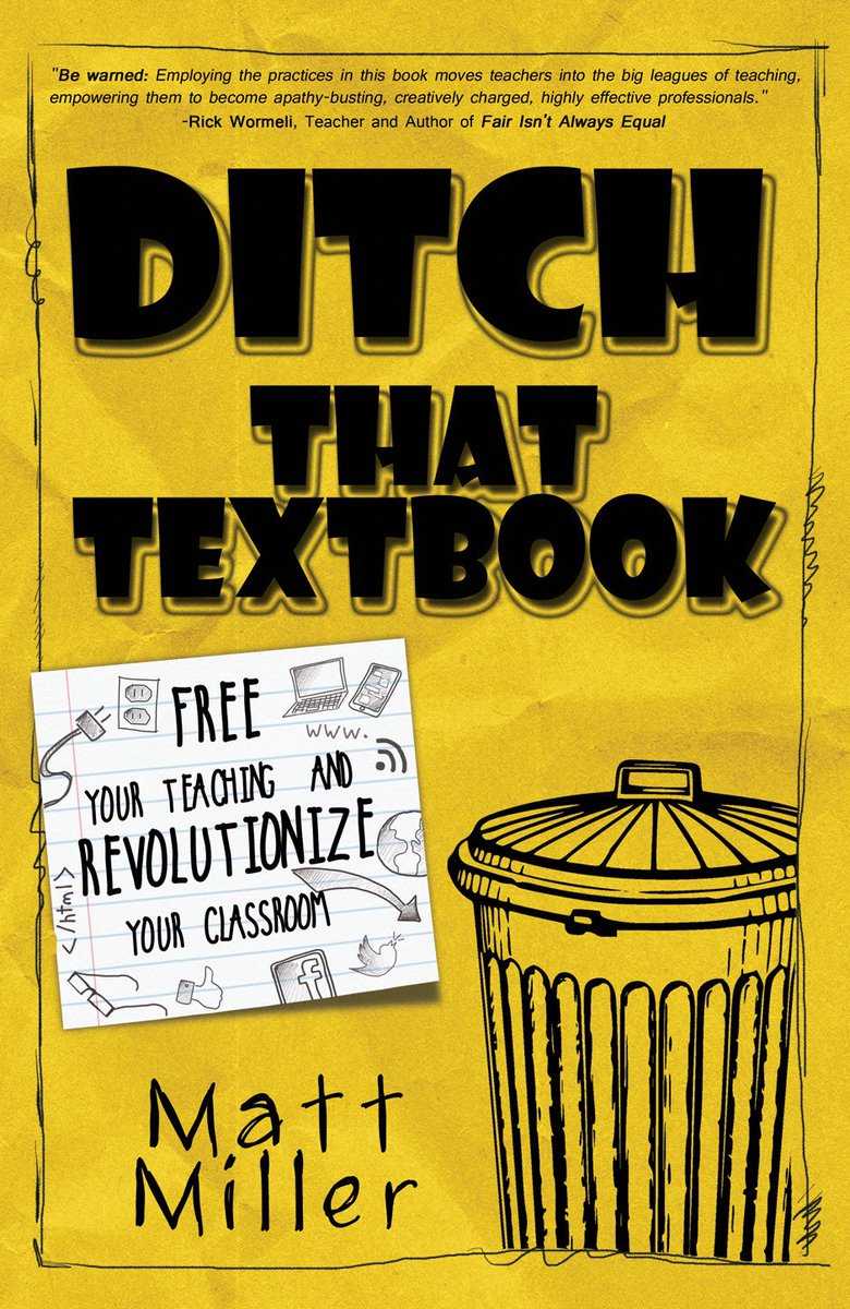 jmattmiller's tweet photo. What you'll find in my book, 'Ditch That Textbook'
https://t.co/i8zPWCnucK
#DitchBook #tlap #edchat https://t.co/dQ4DCbCcPb