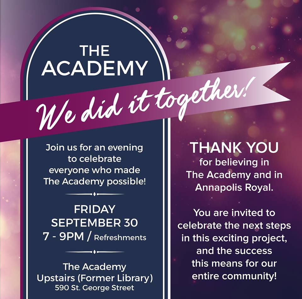 ArtsUnleashed's tweet image. A celebration of success tonight 7-9pm @ The Academy  590 St.George St. @townofannapolis facebook.com/TheAcademyARRA…