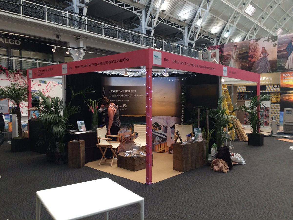 The stand is ready and we're all set to give away a dream honeymoon in #SouthAfrica at <a href="/BridesTheShow/">Brides The Show</a>