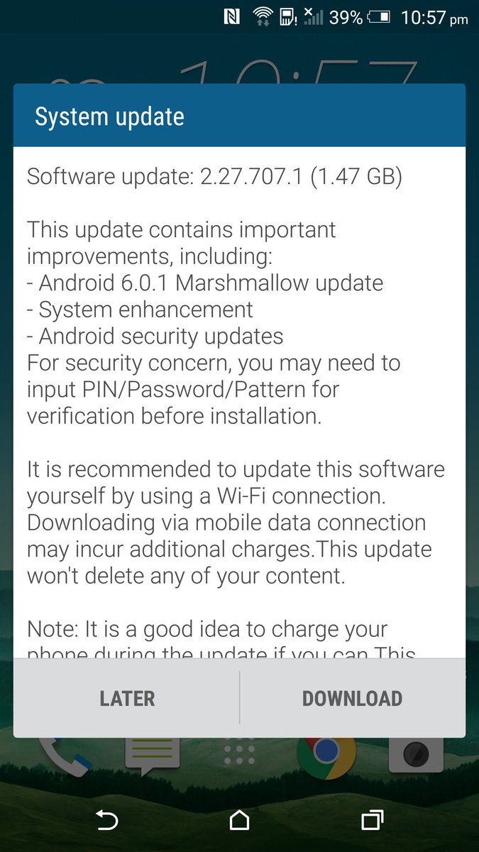 shimonips's tweet photo. The long lost forgotten #HTCOneM9Plus finally got the Android 6.0.1 Marshmallow update! (Whoa, ~1.5GB!)
cc @LlabTooFeR https://t.co/8gfk35Uw1n