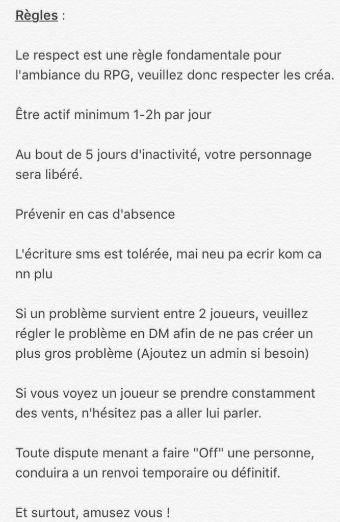RPG_StrangerT's tweet image. A LIRE IMPÉRATIVEMENT AVANT DE S&apos;INSCRIRE ! 👇🏼