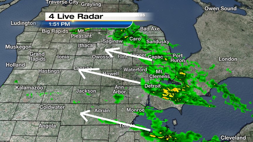 The next batch of rain is heading in from the east. Track it on our @local4casters app (FREE download in app store).