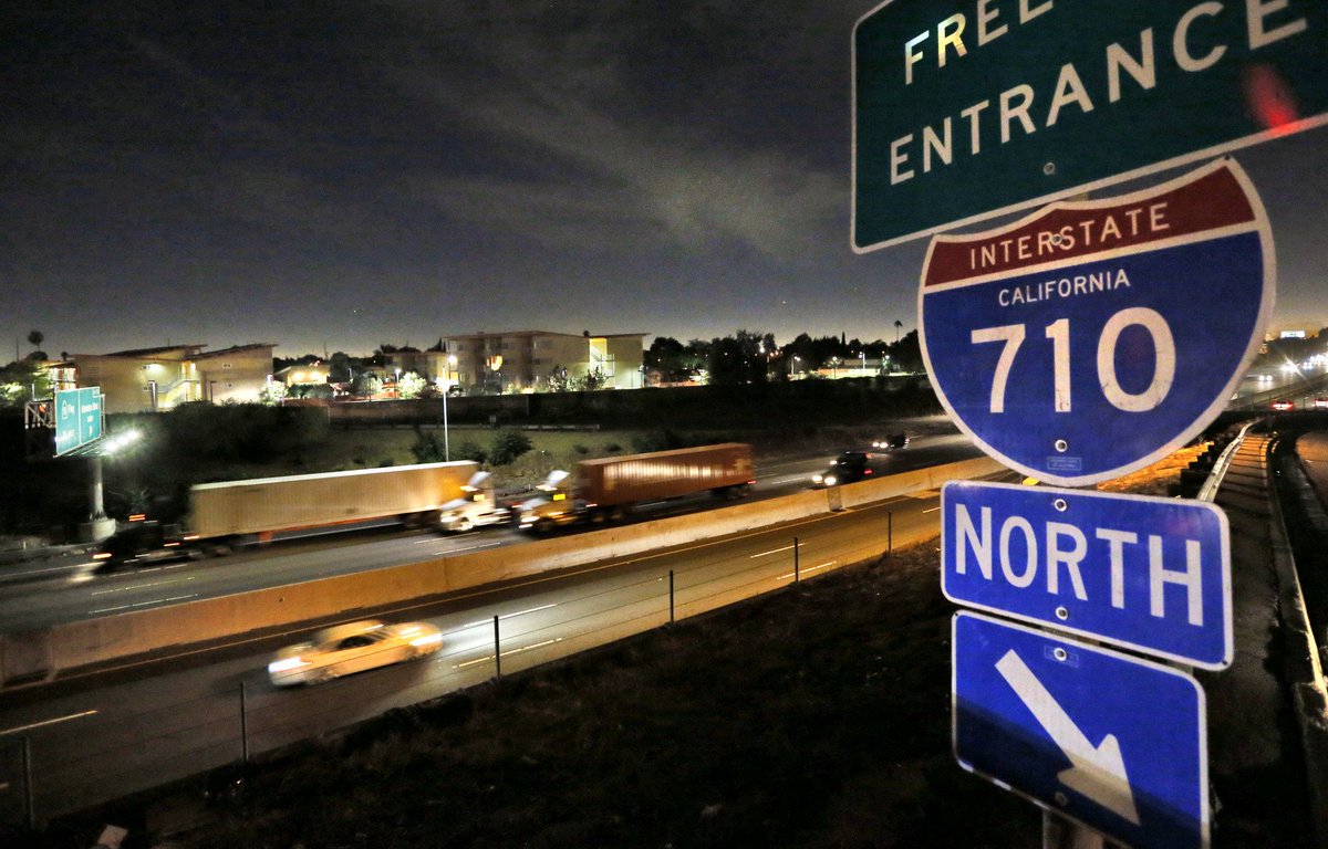 The 710 Freeway northbound lanes in East L.A. will be closed for eight more weekends