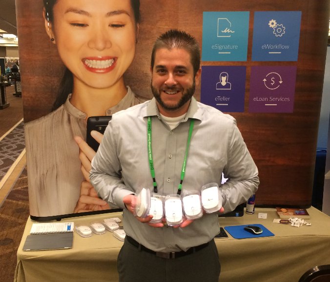 IMMeSign's tweet photo. Last chance at #CUNA #TechOpSS2016 to see our #eSignatures for #creditunions and get your IMM portable mouse!  Hurry - they are going fast! https://t.co/4LFEoZTz9p
