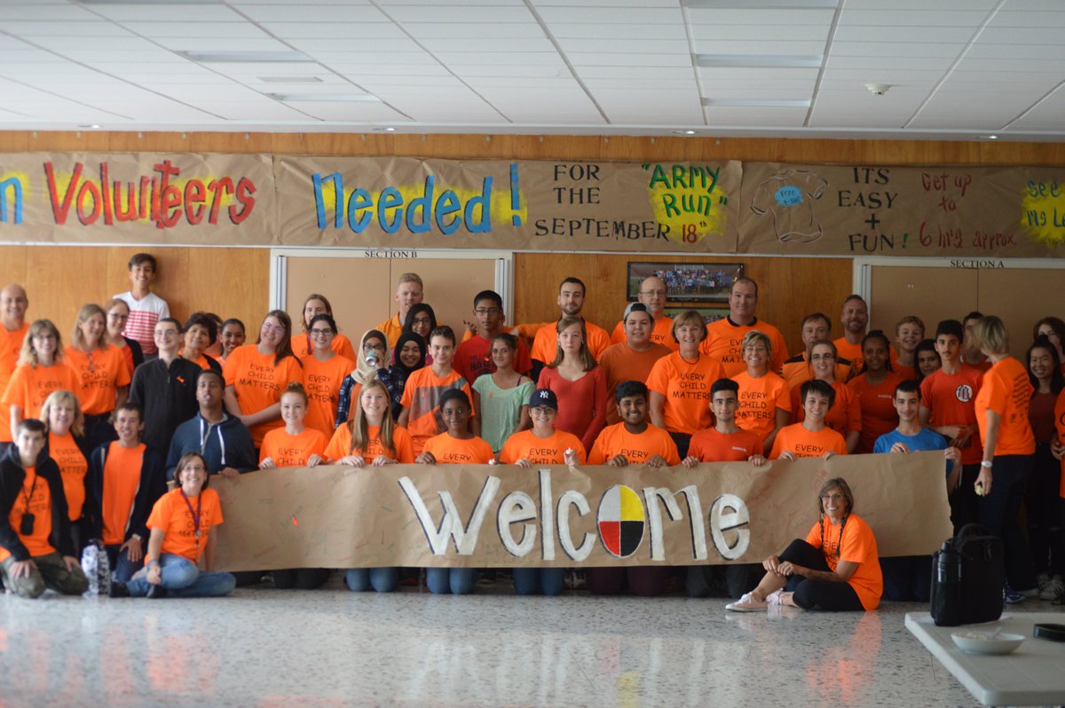 HHSImpactClub's tweet image. Hillcrest wears orange to recognize the harm that was done to residental school students #EveryChildMatters #WeStandTogether @ocdsb