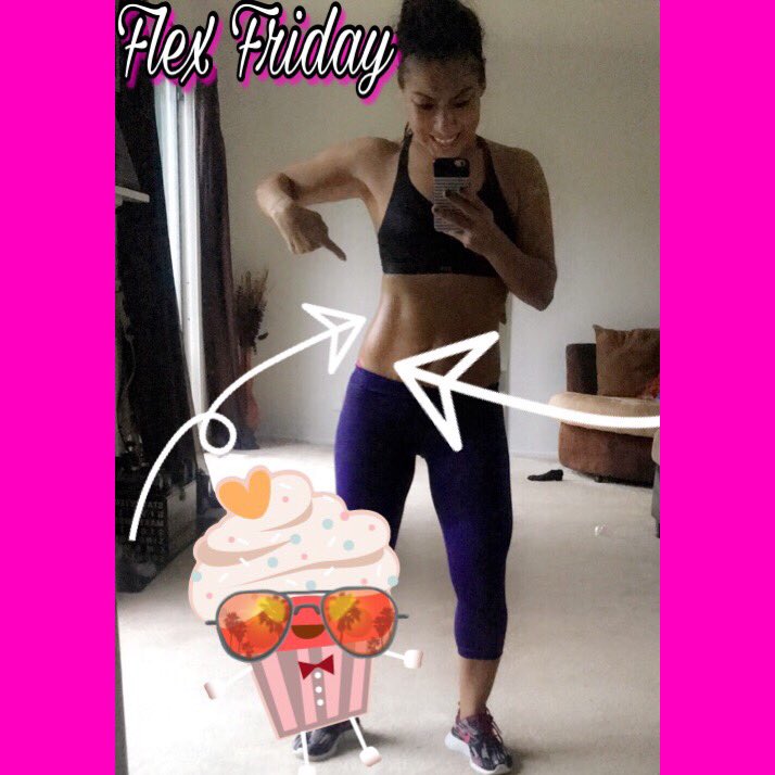 PattyG80's tweet photo. FlexFriday Giving my oblique some love this baby needs 2B Recognized for it's hard work "trying" keep the muffin top on check #flexfriday 💕 https://t.co/GyEwsOTgY0
