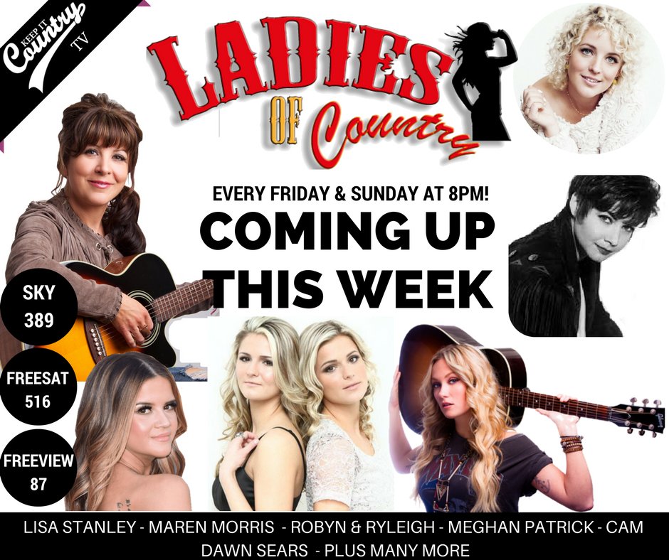 COMING UP on tonight's #LadiesOfCountry - We have the AMAZING <a href="/camcountry/">Cam</a> <a href="/RobynandRyleigh/">Robyn and Ryleigh</a> <a href="/lisastanleysing/">LISA STANLEY OFFICIAL</a> <a href="/MegPatrickMusic/">Meghan Patrick</a> <a href="/MarenMorris/">Maren Morris</a> ❤️