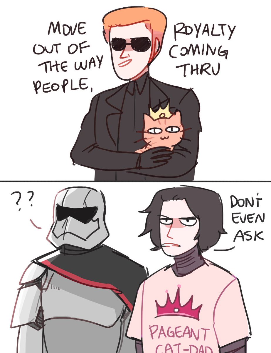bonus: when ur cat is royalty among peasants (ahem everyone on the finalizer)