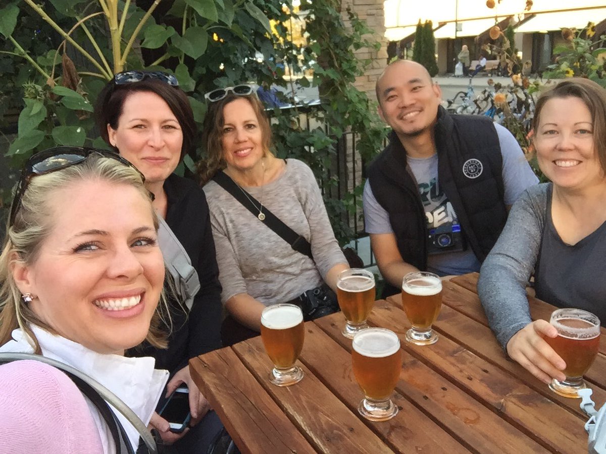 TourismKamloops's tweet image. First stop on the #bikecrawl with #brewloops in #Kamloops! #wellearnedbeers @redcollarbrew @SarahDeveau @charleskoh @nota7bene @mldickinson